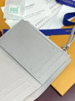Louis Vuitton Victorine Wallet Monogram Empreinte Grey 12cm - Image 7
