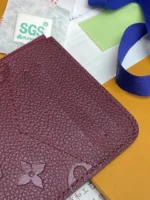 Louis Vuitton Romy Card Holder Monogram Empreinte Bordeaux 12cm - Image 7