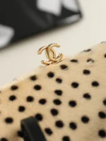 Chanel Kiss-Lock Bowling Shoulder Bag Spotted Print - Image 7