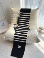 Chanel Knit Cashmere Scarf 175*30cm - Image 7