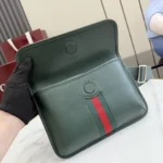 Gucci Generation Web Stripe Leather Belt Bag 24cm - Image 7