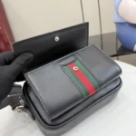 Gucci 2026 Web Stripe Leather Crossbody Camera Bag 20cm - Image 7