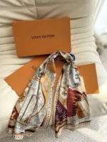 Louis Vuitton x TM Monogram Superflat Flowers Scarf 135x135 cm - Image 7