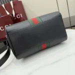Gucci 2026 Web Stripe Leather Boston Bag 25cm - Image 7