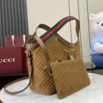 Gucci Giglio Small GG Suede Tote Bag with Pouch 25cm - Image 7