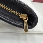 Gucci Jackie 1961 Leather Zip Pouch Black 23cm - Image 7