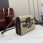 Gucci Primavera Horsebit GG Canvas Top Handle Shoulder Bag 20cm - Image 7