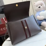 Gucci Paparazzo Horsebit Web Leather Top Handle Bag 36.5cm - Image 7