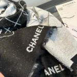 Chanel Double-Sided Diamond Logo Scarf 198*68cm - Image 7