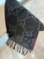 Gucci GG Pattern Cashmere Scarf 35*190cm - Image 7