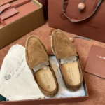 Loro Piana Summer Walk Men's Suede Moccasin FAE8124 HA85 - Image 6