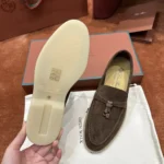 Loro Piana Summer Charms Walk Women's Suede Moccasin FAE5444 H0X4 - Image 6