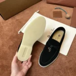 Loro Piana Summer Charms Walk Women's Suede Moccasin FAE5444 8000 - Image 6
