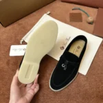 Loro Piana Summer Charms Walk Women's Suede Moccasin FAE5444 8000 - Image 6