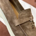 Loro Piana Summer Charms Walk Women's Suede Moccasin FAE5444 HOVY - Image 7