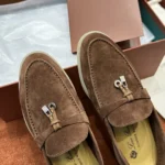 Loro Piana Summer Charms Walk Women's Suede Moccasin FAE5444 H0L5 - Image 7