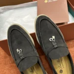 Loro Piana Summer Charms Walk Women's Suede Moccasin FAE5444 MB97 - Image 7
