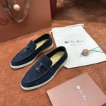 Loro Piana Summer Charms Walk Women's Suede Moccasin FAE5444 W000