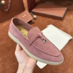 Loro Piana Summer Charms Walk Women's Suede Moccasin FAE5444 30AT - Image 7
