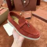 Loro Piana Summer Charms Walk Women's Suede Moccasin FAE5444 L0AU - Image 7