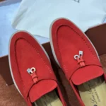 Loro Piana Summer Charms Walk Women's Suede Moccasin FAE5444 W888 - Image 6