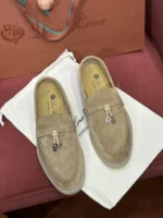 Loro Piana Summer Charms Walk Women's Suede Moccasin FAE5444 H755 - Image 7