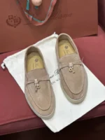 Loro Piana Summer Charms Walk Women's Suede Moccasin FAE5444 D044