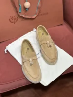 Loro Piana Summer Charms Walk Women's Suede Moccasin FAE5444 D0IW