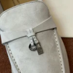 Loro Piana Summer Charms Walk Women's Suede Moccasin FAE5444 A760 - Image 6