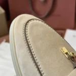 Loro Piana Charms Walk Babouche Women's Suede Mule FAL5900 AOC7 - Image 6