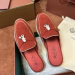 Loro Piana Charms Walk Babouche Women's Suede Mule FAL5900 LOAU - Image 7