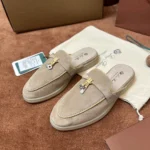 Loro Piana Charms Walk Babouche Women's Suede Mule FAL5900 A120