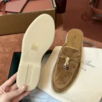 Loro Piana Charms Walk Babouche Women's Suede Mule FAL5900 HA85 - Image 7