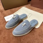 Loro Piana Charms Walk Babouche Women's Suede Mule FAL5900 60HF