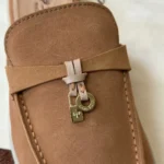 Loro Piana Babouche Charms Walk Women's Suede Mule FAI1543 E0HN - Image 7