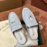 Loro Piana Babouche Charms Walk Women's Suede Mule FAI1543 60ES - Image 6