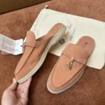 Loro Piana Babouche Charms Walk Women's Suede Mule FAI1543 303J