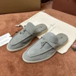 Loro Piana Babouche Charms Walk Women's Suede Mule FAI1543 508G
