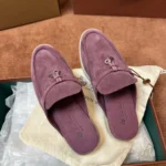 Loro Piana Babouche Charms Walk Women's Suede Mule FAI1543 30F4 - Image 6
