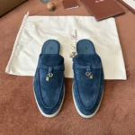 Loro Piana Babouche Charms Walk Women's Suede Mule FAI1543 W1CZ - Image 7