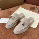 Loro Piana Babouche Charms Walk Women's Suede Mule FAI1543 A760