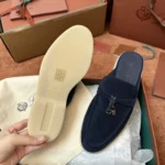Loro Piana Babouche Charms Walk Women's Suede Mule FAI1543 W948 - Image 6
