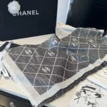 Chanel Velvet Large Square Scarf 140*140cm - Image 7