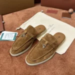 Loro Piana Babouche Charms Walk Women's Suede Mule FAI1543 HA85