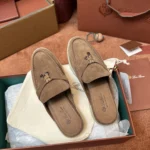 Loro Piana Babouche Charms Walk Women's Suede Mule FAI1543 50KZ - Image 7