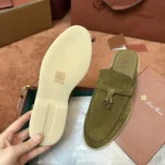 Loro Piana Babouche Charms Walk Women's Suede Mule FAI1543 5015 - Image 6