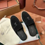 Loro Piana Babouche Charms Walk Women's Suede Mule FAI1543 8000 - Image 7