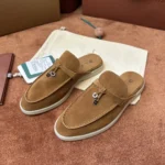 Loro Piana Babouche Charms Walk Women's Suede Mule FAI1543 HOVY