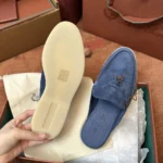 Loro Piana Babouche Charms Walk Women's Suede Mule FAI1543 WOYZ - Image 7