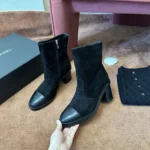 Chanel Quilted Ankle Boots - Image 8